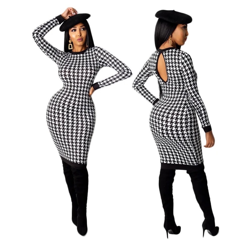 Houndstooth dress